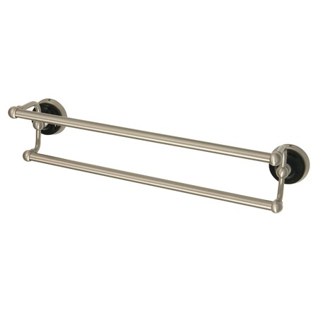 Kingston Brass BA91318BN 18-Inch Dual Towel Bar, Brushed Nickel BA91318BN